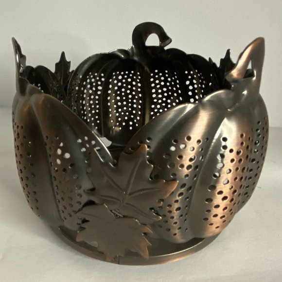 Bath & Body Works Pumpkin Leaves Candle Holder - Picture 1 of 5